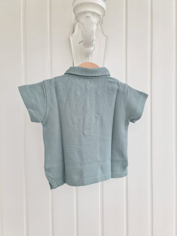 Polera piqué verde agua - Imagen 3