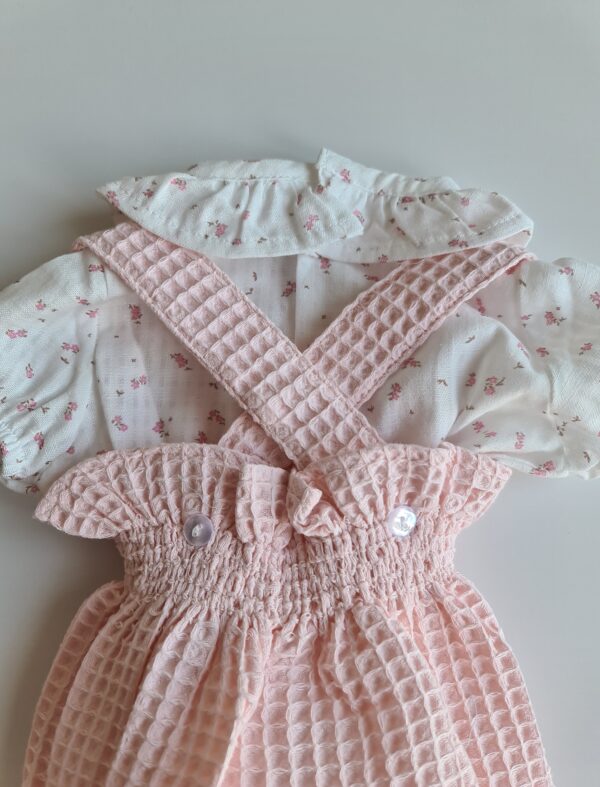 Conjunto dos piezas florcitas rosado - Imagen 4