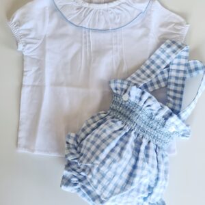 Conjunto vicky dos piezas celeste