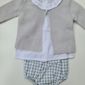 Conjunto tres piezas gris