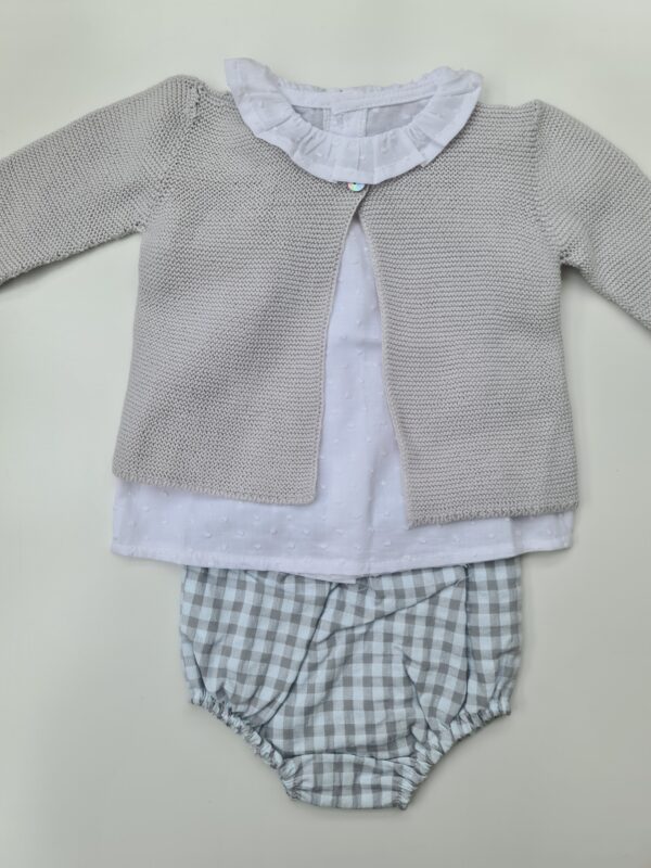 Conjunto tres piezas gris